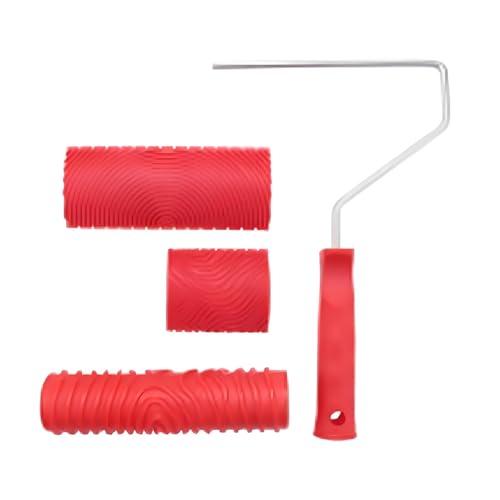 Realistischer Farbroller aus Kunstholz, für Wandmöbel, Bastelarbeiten, Dekoration, mit Vollgummi-Konstruktion, lange Gummi-Farbapplikatoren von YAOGUI