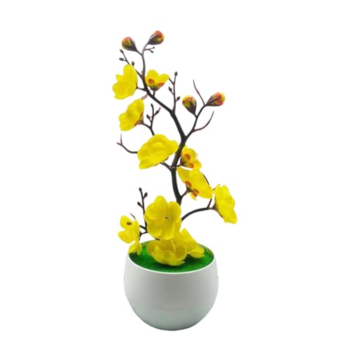 Realistischer Kunstblumenbaum, Schreibtischpflanze, dekoratives Ornament, ideal für den Innenbereich, dekorative Kunstpflanze für das Büro, 30 cm von YAOGUI
