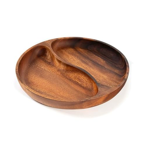 Runde Geteilte Portionen Tablett Holz Nusshalter Servieren Geschirr Getrockneter Obstschalen Vorspeisen Tablett Schale Schale Leicht Zu Reinigen Runde Geteilte Portionen Tablett Holz Nusshalter Servieren Geschirr Getrockneter Obstschalen Vorspeisen Tablett Schale Schale Leicht Zu Reinigen von YAOGUI