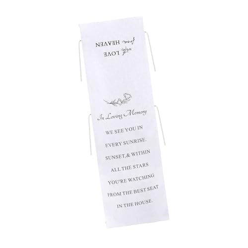 Schild mit Aufschrift "Keepsakes Dor Reserved Chairs And Occasion Seating Signage", gebürsteter Stoff, leicht zu entfernen von YAOGUI
