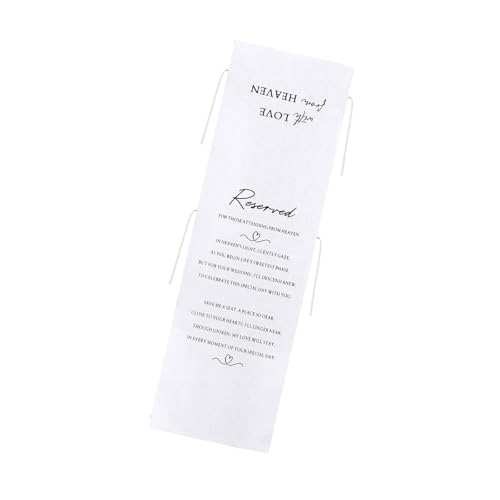 Schild mit Aufschrift "Keepsakes Dor Reserved Chairs And Occasion Seating Signage", gebürsteter Stoff, leicht zu entfernen von YAOGUI