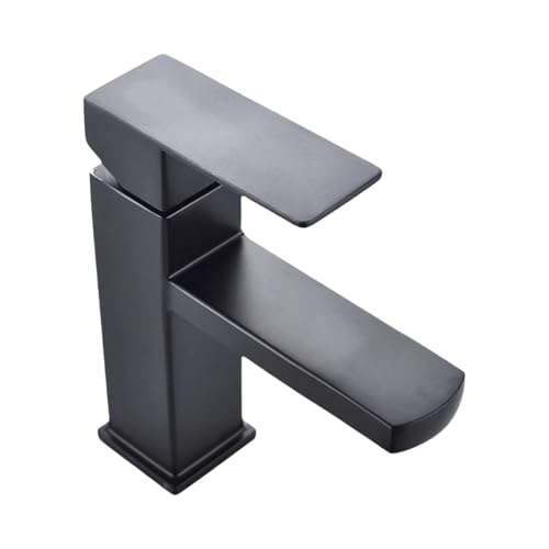 Schwarzes Quadratbecken Wasserhahn Eingriff Heißer Kaltes Wassermixer Edelstahl Resistente Waschbecken Armaturen Schwarzer Badezimmer Wasserhahn Schwarzes Quadratbecken Wasserhahn Eingriff Heißer Kaltes Wassermixer Edelstahl Resistente Waschbecken Armaturen Schwarzer Badezimmer Wasserhahn von YAOGUI