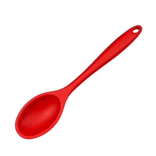 Silikon-Kochlöffel, nicht schmelzend, Rührlöffel, Küchenlöffel mit langem Griff zum Kochen, Küchenwerkzeug zum Mischen und Schaufeln Silikon-Kochlöffel, nicht schmelzend, Rührlöffel, Küchenlöffel mit langem Griff zum Kochen, Küchenwerkzeug zum Mischen und Schaufeln von YAOGUI