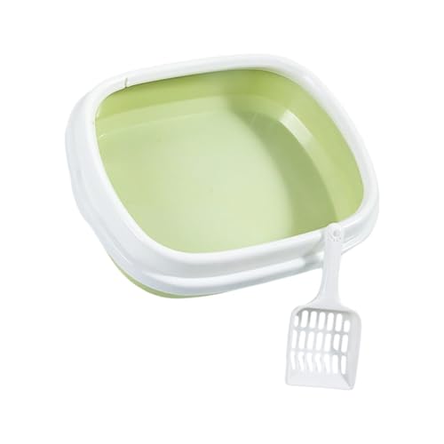 Spritzwassergeschützte Katzentoilette, Luftstromlöcher, abnehmbare Struktur, geeignet für verschiedene Rassen, niedrige Trackings, halbgeschlossene Katzensandbox von YAOGUI