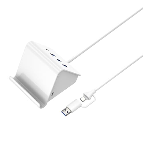 USB-3.0-Adapter mit 3 USB-Ports und Typ-C-Anschluss, 5 Gbit/s, schnelle Datenübertragung, für Laptop, Desktop, Tablet und Smartphone-Ständer von YAOGUI