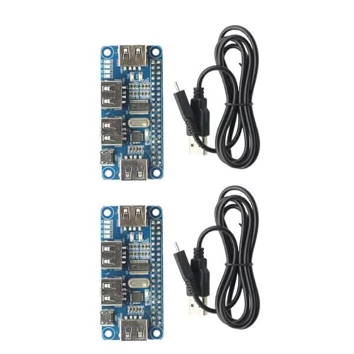 USB-Hub-Adapterplatine mit 4 Anschlüssen und integrierten seriellen Konvertern für Raspberry 3B/3B+ Anwendungen, USB-HUB HAT von YAOGUI