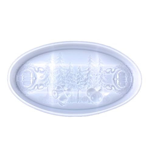 Weihnachts-Untersetzer, Servierbrett, Tablett, Schmuckhalter, Silikonformen, Dekoration, Werkzeug, Epoxid-Formen, exquisite Verarbeitung, schönes Geschenk für Liebhaber Weihnachts-Untersetzer, Servierbrett, Tablett, Schmuckhalter, Silikonformen, Dekoration, Werkzeug, Epoxid-Formen, exquisite Verarbeitung, schönes Geschenk für Liebhaber von YAOGUI