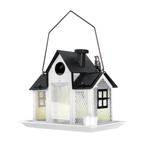 Wetterfeste Vogelfutterstation Metall Große Kapazität Hängende Haus Futterstation für den Außenbereich Natur Wildvogel Futterstation Metall Wetterfeste Vogelfutterstation Metall Große Kapazität Hängende Haus Futterstation für den Außenbereich Natur Wildvogel Futterstation Metall von YAOGUI