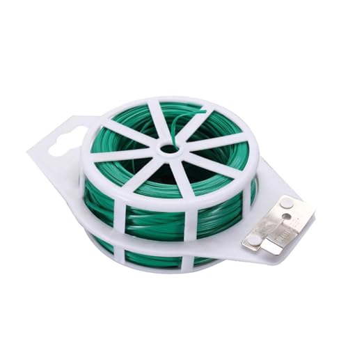 YAOGUI 100 m grüner, weicher Spiralbinder für Pflanzen, flexible Gartenversorgung für Tomaten, Rosen, Organisationsdraht von YAOGUI