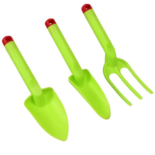 YAOGUI 3PCS Kids Sand Play Tools Mit Schaufeln Und Gabel Beach Toy Plastikgartengartengartenwerkzeugen Für Sicherheit Und Tragbarkeit von YAOGUI