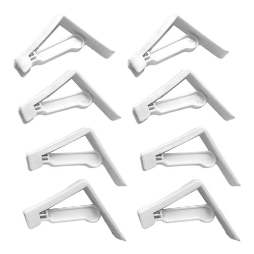 YAOGUI 8 x Tischdecken-Halterungs-Clips, Tischdeckenhalter für Zuhause, tragbare Tischdeckenhalter, Tischdeckenklemme, Tischdeckenhalter YAOGUI 8 x Tischdecken-Halterungs-Clips, Tischdeckenhalter für Zuhause, tragbare Tischdeckenhalter, Tischdeckenklemme, Tischdeckenhalter von YAOGUI