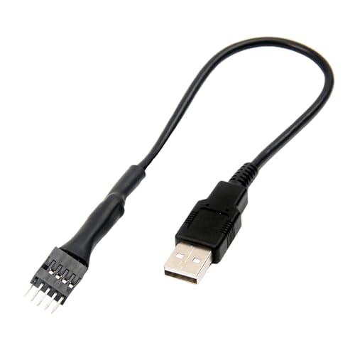 YAOGUI 9Pin USB Header Stecker 1 Zu 1 Stecker Verlängerung Splitter Kabel Anschlüsse Adapter (Stecker Zu Stecker) von YAOGUI