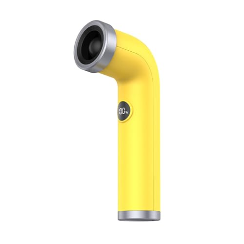 YAOGUI Elektrischer Handventilator mit Digitalanzeige, flexibler biegbarer Schlauch, Schreibtischventilator, tragbares Outdoor-Kühlgerät, reisefreundlich von YAOGUI
