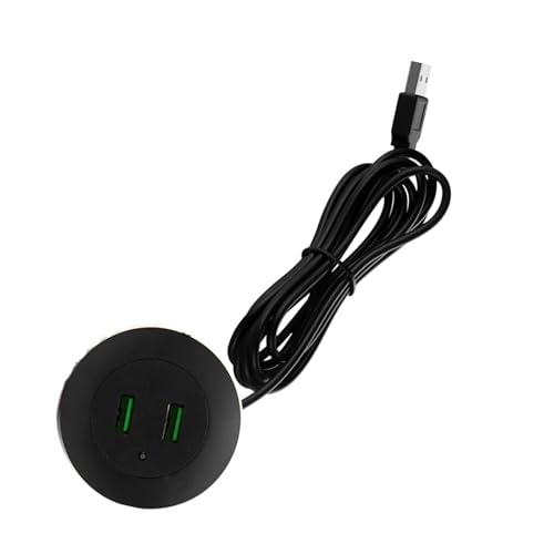 YAOGUI Embedded Desktop USB Charging Adapter Extension Cord Mobile Table Sofa Concealed Fast Charging Cable Connector Socket von YAOGUI