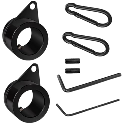YAOGUI Fahnenmast-Ringe aus Aluminiumlegierung, um 360 Grad drehbar, mit Haken für 2,2 - 2,5 cm Fahnenmasten, Zubehör, Anti-Verheddern, 2 Stück YAOGUI Fahnenmast-Ringe aus Aluminiumlegierung, um 360 Grad drehbar, mit Haken für 2,2 - 2,5 cm Fahnenmasten, Zubehör, Anti-Verheddern, 2 Stück von YAOGUI
