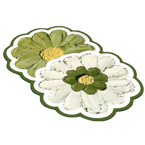 YAOGUI Fußmatte in Blumenform, schnell trocknend, hält Ihre Böden sauber und trocken, Badematte, Silikonerde, schnell absorbierende Matte, leicht zu reinigen, Duschmatte, Bodenmatte von YAOGUI