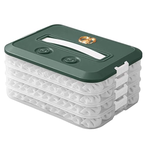 YAOGUI Gefrierbehälter 1/2/3/4 Schicht Knödelbox Tablett Gefrierbox für einfache Aufbewahrung von Lebensmitteln Mehrschichtige Gefrieraufbewahrung YAOGUI Gefrierbehälter 1/2/3/4 Schicht Knödelbox Tablett Gefrierbox für einfache Aufbewahrung von Lebensmitteln Mehrschichtige Gefrieraufbewahrung von YAOGUI