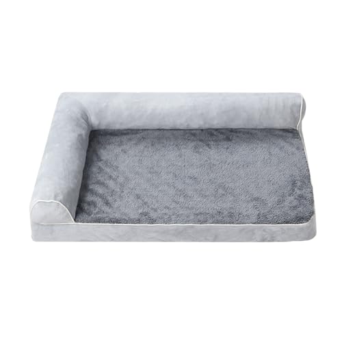 YAOGUI Haustier-Sofa für kleine Hunde mit doppelter Kopfstütze, Eierkiste, Schaumstoff, waschbarer Bezug, Couch, Bett, rutschfest, Schlafkissen für Hunde von YAOGUI