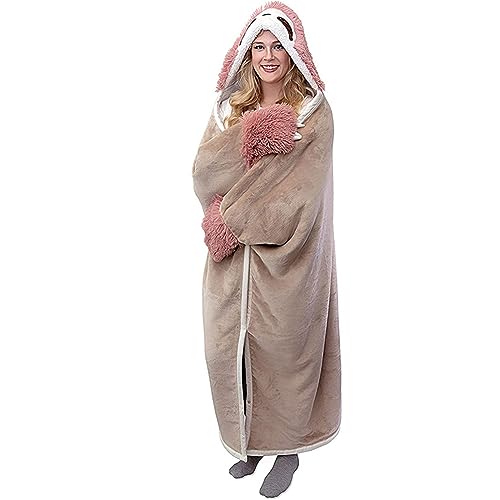 YAOGUI Kapuze Tragbare Mit Ärmeln Handschuhe Bleiben Warm Und Gemütlich Weihnacht Halloween Neujahr Geschenk Tragbares Deckensofa von YAOGUI