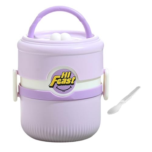 YAOGUI Lebensmittelbehälter mit mehreren Fächern, 304 Edelstahl, Thermo-Bentos-Box, hält Mahlzeiten warm oder kalt, mehrere Fächer, Thermo-Lunchbox von YAOGUI