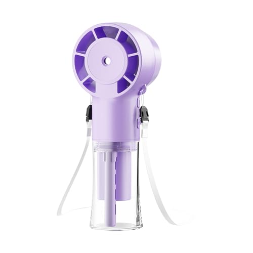 YAOGUI Leichter Handventilator, tragbar, einstellbare Geschwindigkeiten, 1200 mAh Akku, Nebel-Schreibtischventilator für Pendler, Wasserbefeuchter, Kühlgerät YAOGUI Leichter Handventilator, tragbar, einstellbare Geschwindigkeiten, 1200 mAh Akku, Nebel-Schreibtischventilator für Pendler, Wasserbefeuchter, Kühlgerät von YAOGUI