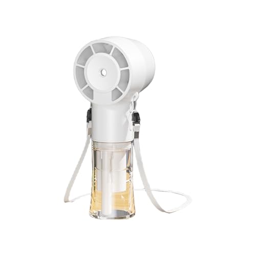 YAOGUI Leichter Handventilator, tragbar, einstellbare Geschwindigkeiten, 1200 mAh Akku, Nebel-Schreibtischventilator für Pendler, Wasserbefeuchter, Kühlgerät YAOGUI Leichter Handventilator, tragbar, einstellbare Geschwindigkeiten, 1200 mAh Akku, Nebel-Schreibtischventilator für Pendler, Wasserbefeuchter, Kühlgerät von YAOGUI