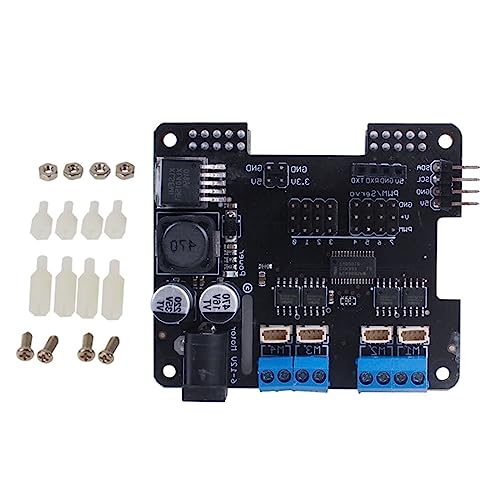 YAOGUI Motortreiberplatine Für Raspberry 4B/3B+ Mit Anpassbarer I2C Adresse Und PWM Ausgängen. Schrittmotortreiberplatine Für Raspberry 4B 3B+ 3B Stepper Controller HAT YAOGUI Motortreiberplatine Für Raspberry 4B/3B+ Mit Anpassbarer I2C Adresse Und PWM Ausgängen. Schrittmotortreiberplatine Für Raspberry 4B 3B+ 3B Stepper Controller HAT von YAOGUI