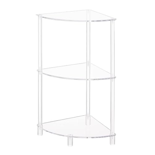 YAOGUI Praktische Clelar Acryl DREI Ebenen Haltertisch Organisatoren Für Wohnzimmer Oder Schlafzimmer Mehrzweck Und Robuste Designs von YAOGUI