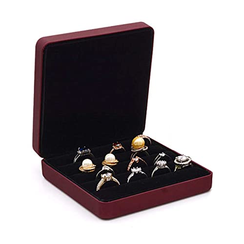 YAOGUI Schmuck-Ring-Box, tragbar, kleine Aufbewahrungsvitrine, modische Tablett-Halter, Vitrine für Reisen oder Zuhause, kleine Box für mehrere Ringe YAOGUI Schmuck-Ring-Box, tragbar, kleine Aufbewahrungsvitrine, modische Tablett-Halter, Vitrine für Reisen oder Zuhause, kleine Box für mehrere Ringe von YAOGUI