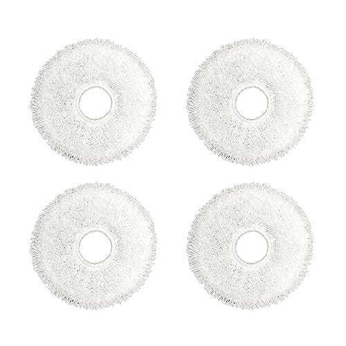 YAOGUI Set mit 4 saugfähigen Wischmopp-Pads für Staubsauger, waschbar, Wischroboter, Ersatztuch für vielseitiges Wischtuch YAOGUI Set mit 4 saugfähigen Wischmopp-Pads für Staubsauger, waschbar, Wischroboter, Ersatztuch für vielseitiges Wischtuch von YAOGUI