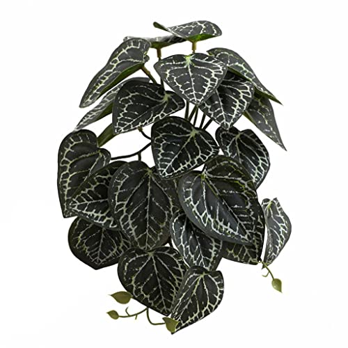 YAOGUI Terrarium Kunstpflanze für Amphibien für Tank Pet Habitat Dekorationen Blätter 10 Sty Amphibien Terrarium von YAOGUI