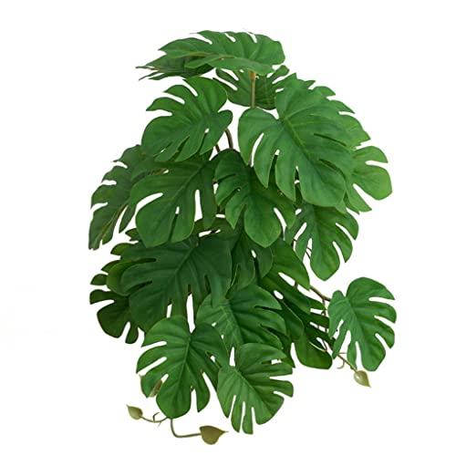 YAOGUI Terrarium Kunstpflanze für Amphibien für Tank Pet Habitat Dekorationen Blätter 10 Sty Amphibien Terrarium von YAOGUI