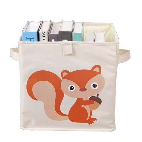 YAOGUI Tierdruck Würfel Aufbewahrungsbox Faltbar Spielzeug Organizer Mülleimer mit Griffen für Jungen und Mädchen Oxford Tuch Korb Schlafzimmer Storage Organizer von YAOGUI