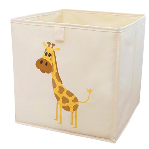 YAOGUI Tierdruck Würfel Aufbewahrungsbox Faltbar Spielzeug Organizer Mülleimer mit Griffen für Jungen und Mädchen Oxford Tuch Korb Schlafzimmer Storage Organizer von YAOGUI