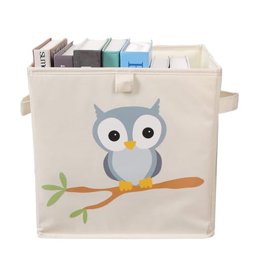 YAOGUI Tierdruck Würfel Aufbewahrungsbox Faltbar Spielzeug Organizer Mülleimer mit Griffen für Jungen und Mädchen Oxford Tuch Korb Schlafzimmer Storage Organizer von YAOGUI