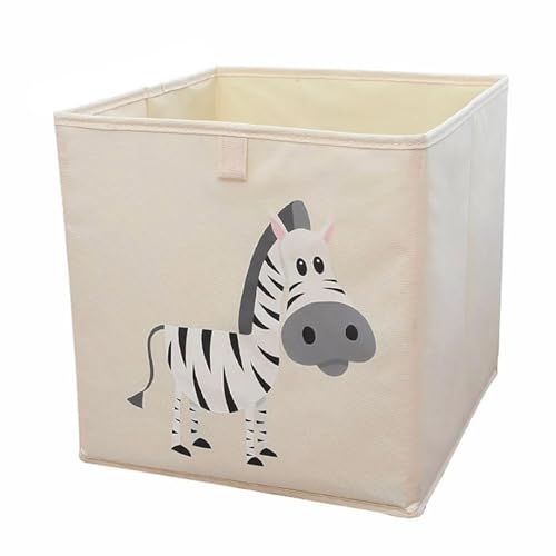 YAOGUI Tierdruck Würfel Aufbewahrungsbox Faltbar Spielzeug Organizer Mülleimer mit Griffen für Jungen und Mädchen Oxford Tuch Korb Schlafzimmer Storage Organizer von YAOGUI