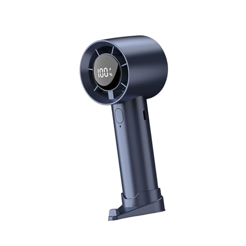 YAOGUI Wiederaufladbarer USB-Handventilator, elektrisch, einstellbare Geschwindigkeit, 1200 mAh, Akku-Kühlgerät mit LED-Digitalanzeige, USB-wiederaufladbarer Handventilator YAOGUI Wiederaufladbarer USB-Handventilator, elektrisch, einstellbare Geschwindigkeit, 1200 mAh, Akku-Kühlgerät mit LED-Digitalanzeige, USB-wiederaufladbarer Handventilator von YAOGUI