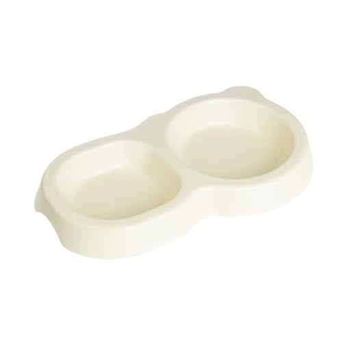 YAOHY Großer Mund Reptilien Wasserschale Multipurpose Dual-Compartment Keramik Schildkröten Wasserschale Trockene/Nasse Dual-Use Reptile Näpfe(Beige) von YAOHY