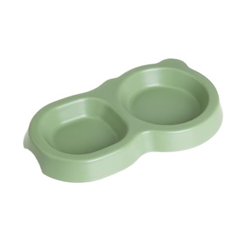 YAOHY Großer Mund Reptilien Wasserschale Multipurpose Dual-Compartment Keramik Schildkröten Wasserschale Trockene/Nasse Dual-Use Reptile Näpfe(GrüN) von YAOHY