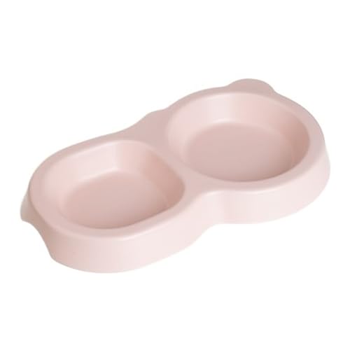 YAOHY Großer Mund Reptilien Wasserschale Multipurpose Dual-Compartment Keramik Schildkröten Wasserschale Trockene/Nasse Dual-Use Reptile Näpfe(Pink) von YAOHY