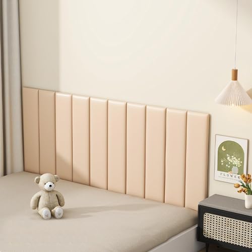 70 cm x 23 cm Antikollisions-Wandpolsterung, 3D-Wandaufkleber for Kinder, gepolsterte Wandpaneele, selbstklebendes Wandkopfteil, Spielzimmerdekor, strukturierte PU-Wandpolsterung(Green,4 pcs) von YAOJIA