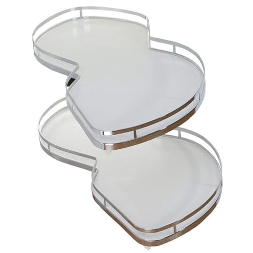 Ausziehbarer Organizer for Eckschränke mit 2 Ebenen, ausziehbarer Küchen-Organizer, Eckschrank, ausziehbarer Organizer for Eckschränke, Lazy Susan Organizer(Right) von YAOJIA