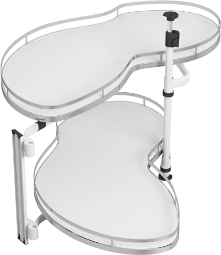 Küchenschrank, ausziehbarer Organizer for blinde Ecken, 2 Ebenen, ausziehbares Regal, Eckschrank, jedes Fach schwenkt unabhängig for 900-mm-Schränke(Pull Out Left) von YAOJIA