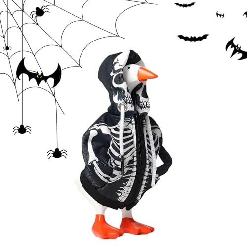 YAOPIU 18 cm Schreibtisch Ente Outfits, 18 cm Ente Kapuzenpullover Totenkopf Kleidung, Dekorative Feiertagsartikel für Arbeitszimmer Halloween Sammler Wohnzimmer Schlafzimmer Büro Party Arbeit YAOPIU 18 cm Schreibtisch Ente Outfits, 18 cm Ente Kapuzenpullover Totenkopf Kleidung, Dekorative Feiertagsartikel für Arbeitszimmer Halloween Sammler Wohnzimmer Schlafzimmer Büro Party Arbeit von YAOPIU
