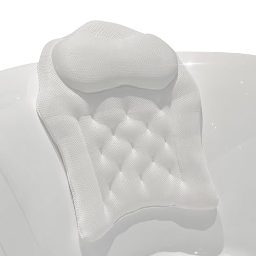 YAOPIU Badekissen - 4D Badewannen Kopfkissen,Kopfauflage Mit Entspannungsfunktion Für Zuhause Wohnung Badezimmer Pool Outdoor Camping Männer Frauen von YAOPIU