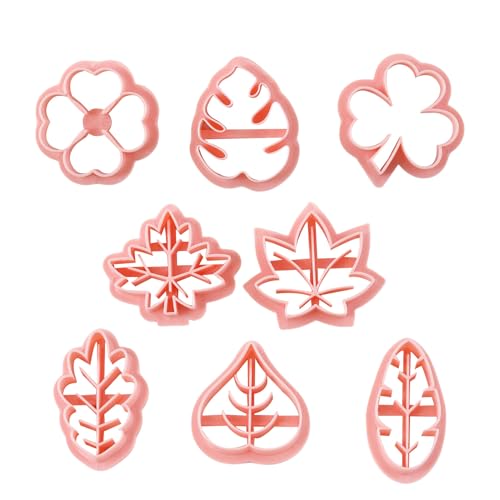 YAOPIU Blatt Plätzchenform | Knetteig Presse Form,Backfondant Formen Für Kuchen Deko 8er Set YAOPIU Blatt Plätzchenform | Knetteig Presse Form,Backfondant Formen Für Kuchen Deko 8er Set von YAOPIU