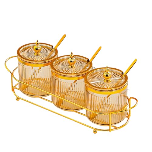 YAOPIU Gewürzbox,Gewürzglas Set | Vielseitige Kompakte Behälter Mit Deckeln Und Löffeln Für Kochen Zucker Haushalt Salz Pfeffer Kardamom Zimt von YAOPIU