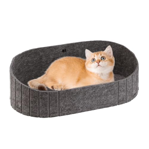 YAOPIU Katzenbetten, Fell Haustierbett, Knautschfeste Schlafmatte Kratzfeste Kuscheldecke Nest Für Indoor Outdoor Auto Reise von YAOPIU