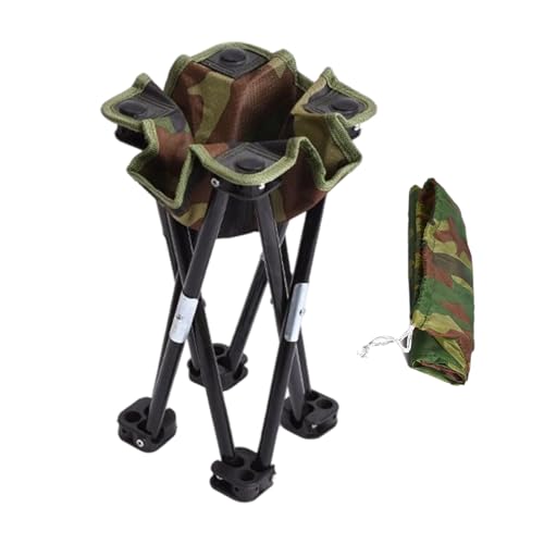 YAOPIU Klappbarer Campinghocker | Einziehbarer Hocker Für Angler | Rutschfester Klapphocker Für Picknick Garten Bergwandern Reisen Outdooraktivitäten von YAOPIU