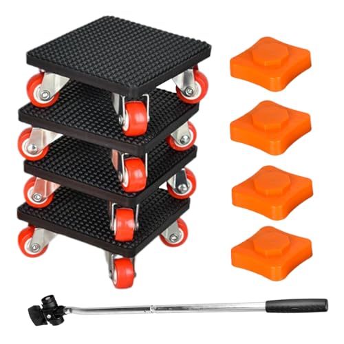 YAOPIU Möbelroller | 500 Kg Transportroller Für Zuhause - Schwere Möbelroller Mit 360° Drehrädern Für Bett Tisch Waschmaschine Sofa Schrank Couch Klavier von YAOPIU
